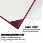 Smooth Graduation Diploma Cover Certificate Holder 8 1/2" x 11" Tent Style