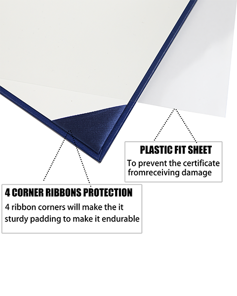 Smooth Leather Graduation Diploma Cover ( Tent Style-No printing ) Certificate Holder 8 1/2"x11"