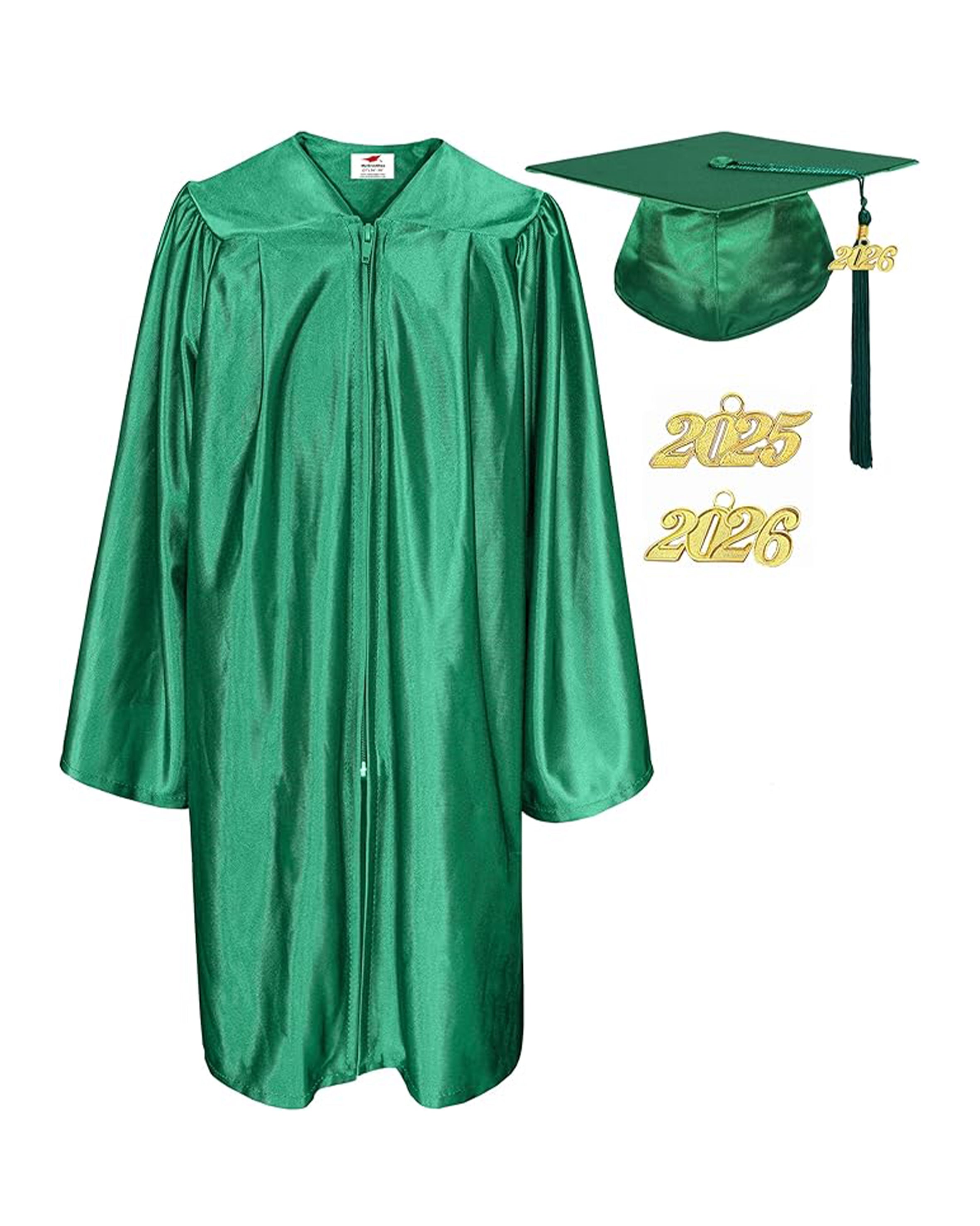 Shiny Kindergarten & Preschool Graduation Gown Cap with Tassel 2026 Charm