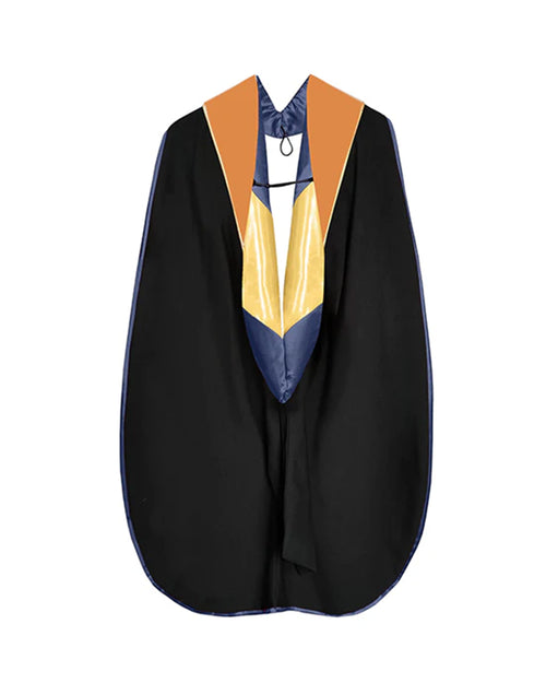 Customized Deluxe Doctoral Graduation Hood with Customized Piping