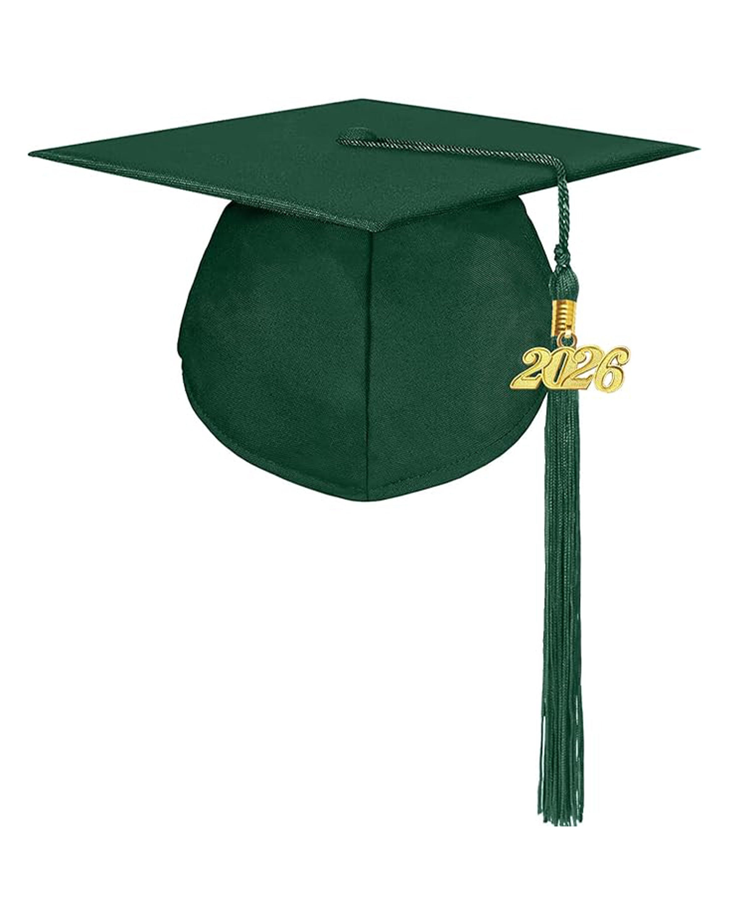 MyGradDay Unisex Adult Matte Graduation Cap with Tassel 2026 Year Charm