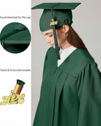 MyGradDay Unisex Adult Matte Graduation Cap with Tassel 2026 Year Charm
