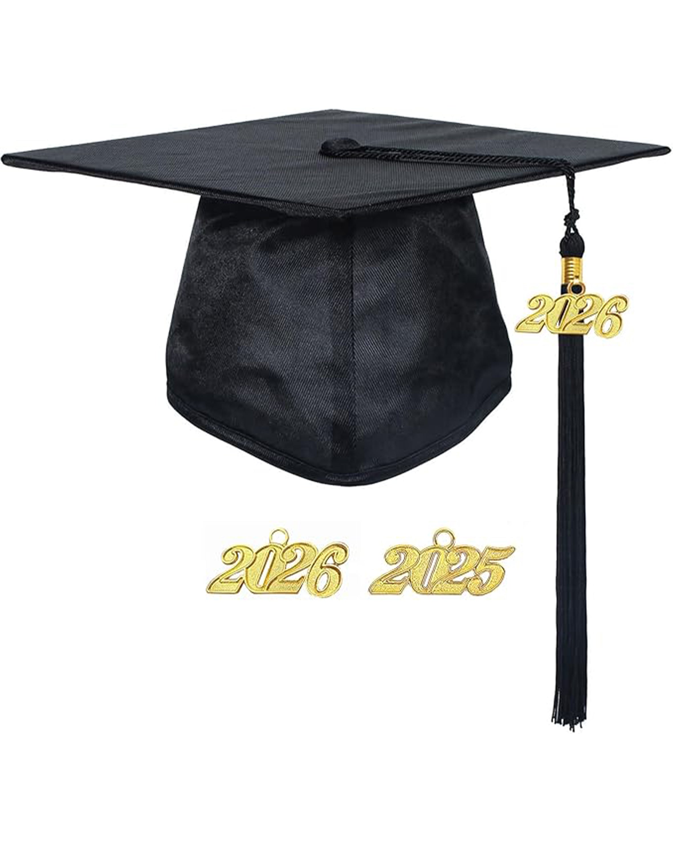 Shiny Kindergarten & Preschool Graduation Gown Cap with Tassel 2026 Charm