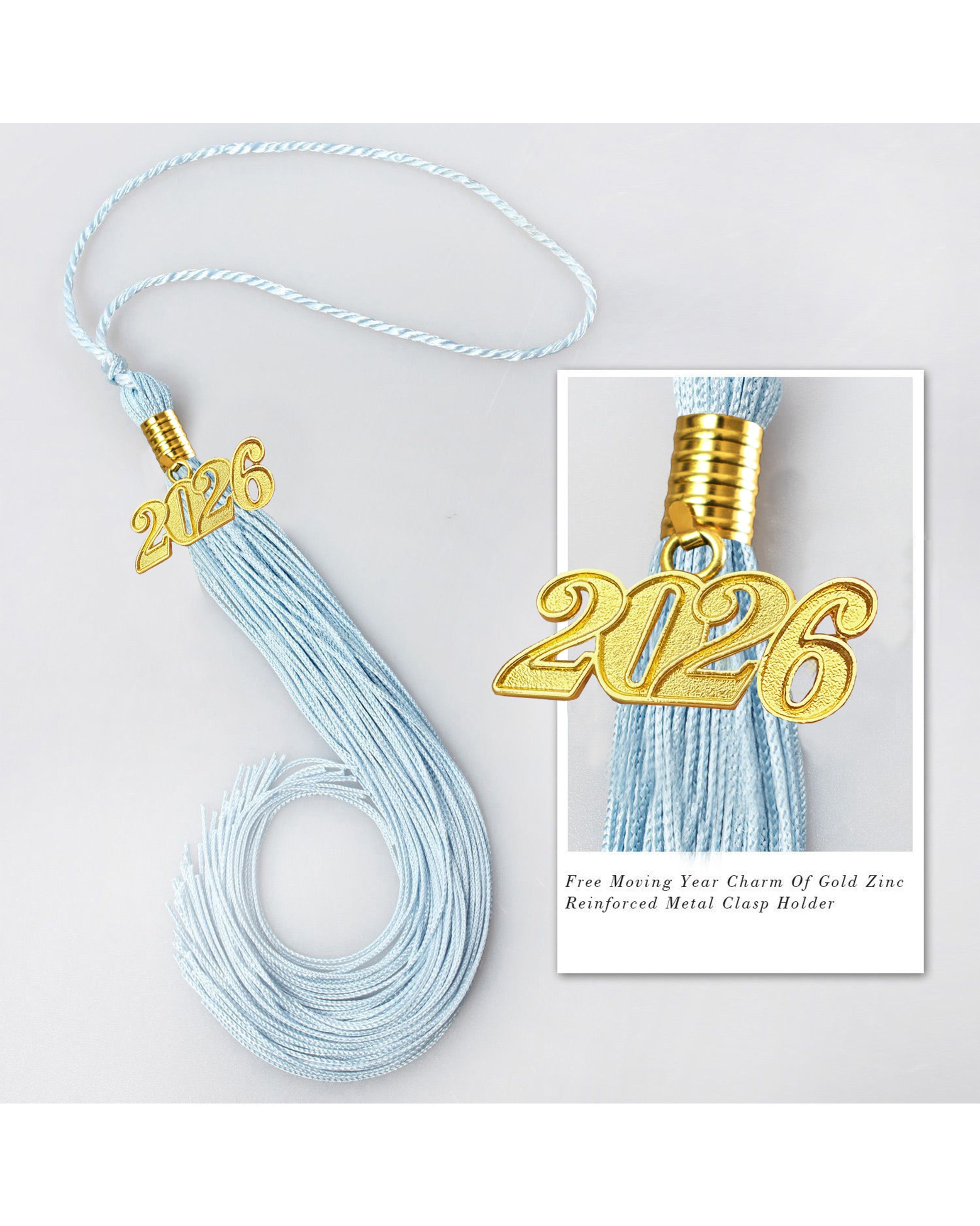 Graduation Tassel with 2026 Year Charm For Cap and Gown ( Rich Color )