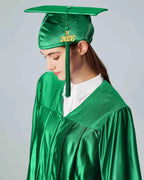 Unisex Shiny Graduation Cap and Gown with Tassel 2026 Year Charm ( Rich Color )