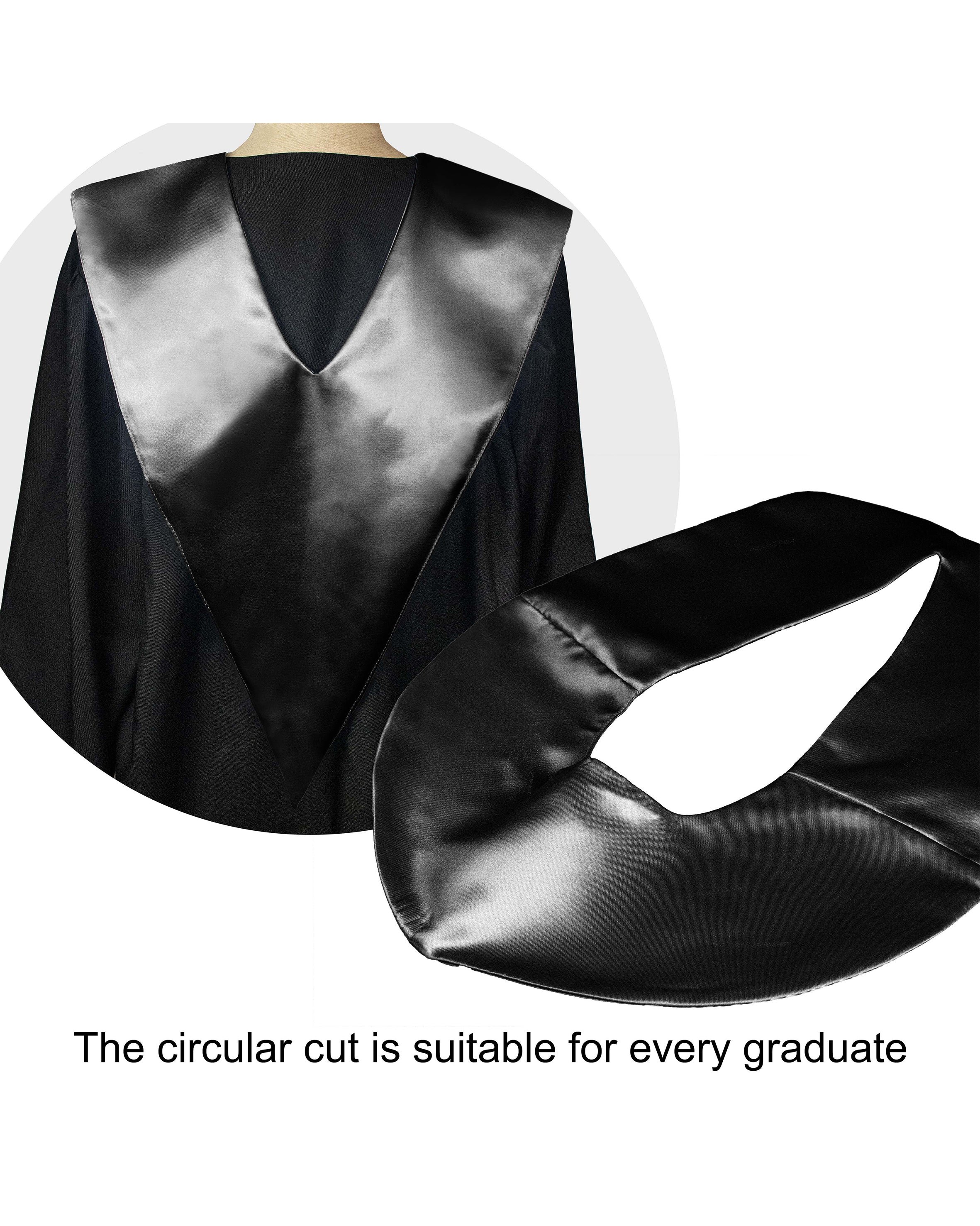 Traditional One Color V Stoles | Graduation Stole | Choir Stole
