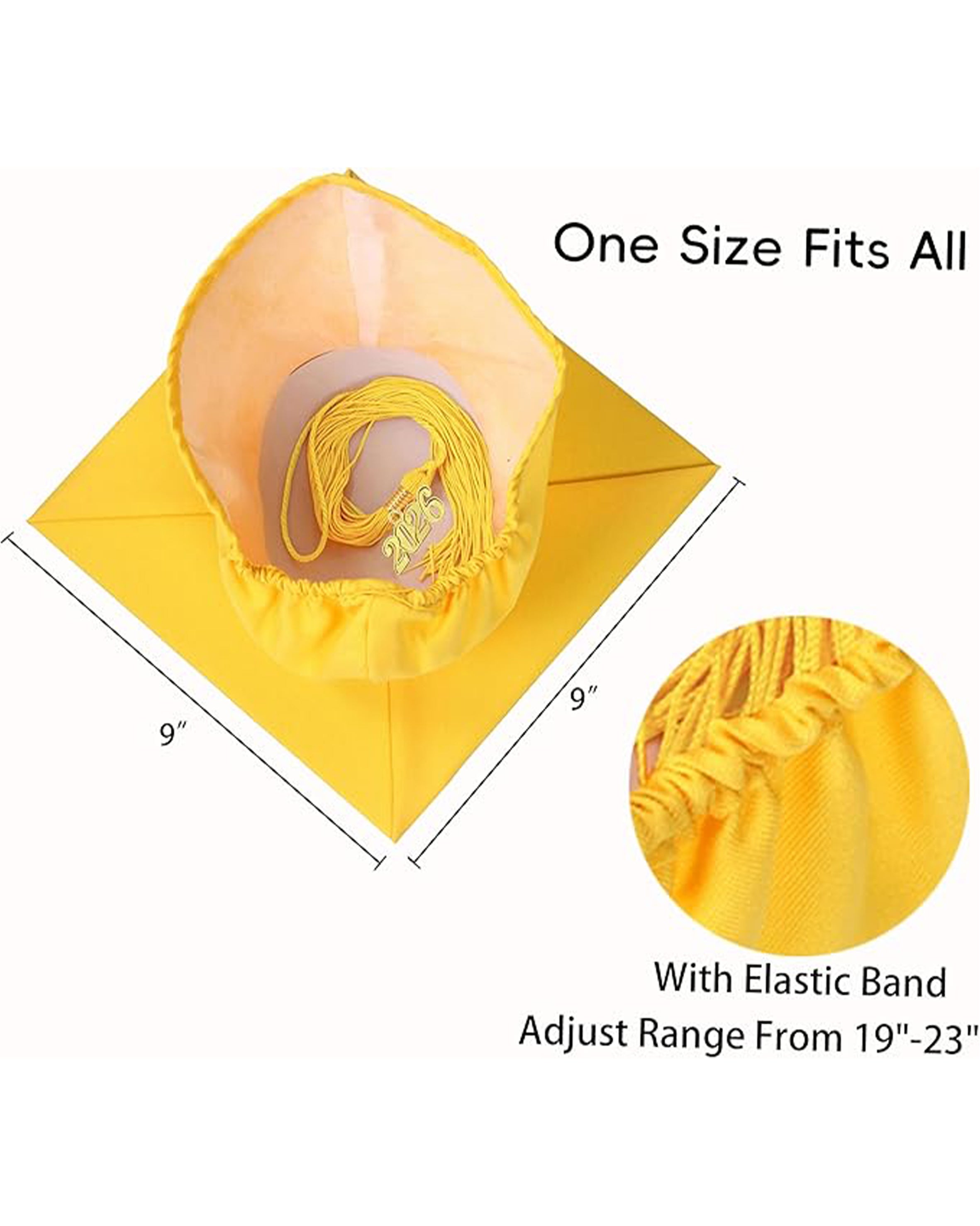 MyGradDay Unisex Adult Matte Graduation Cap with Tassel 2026 Year Charm