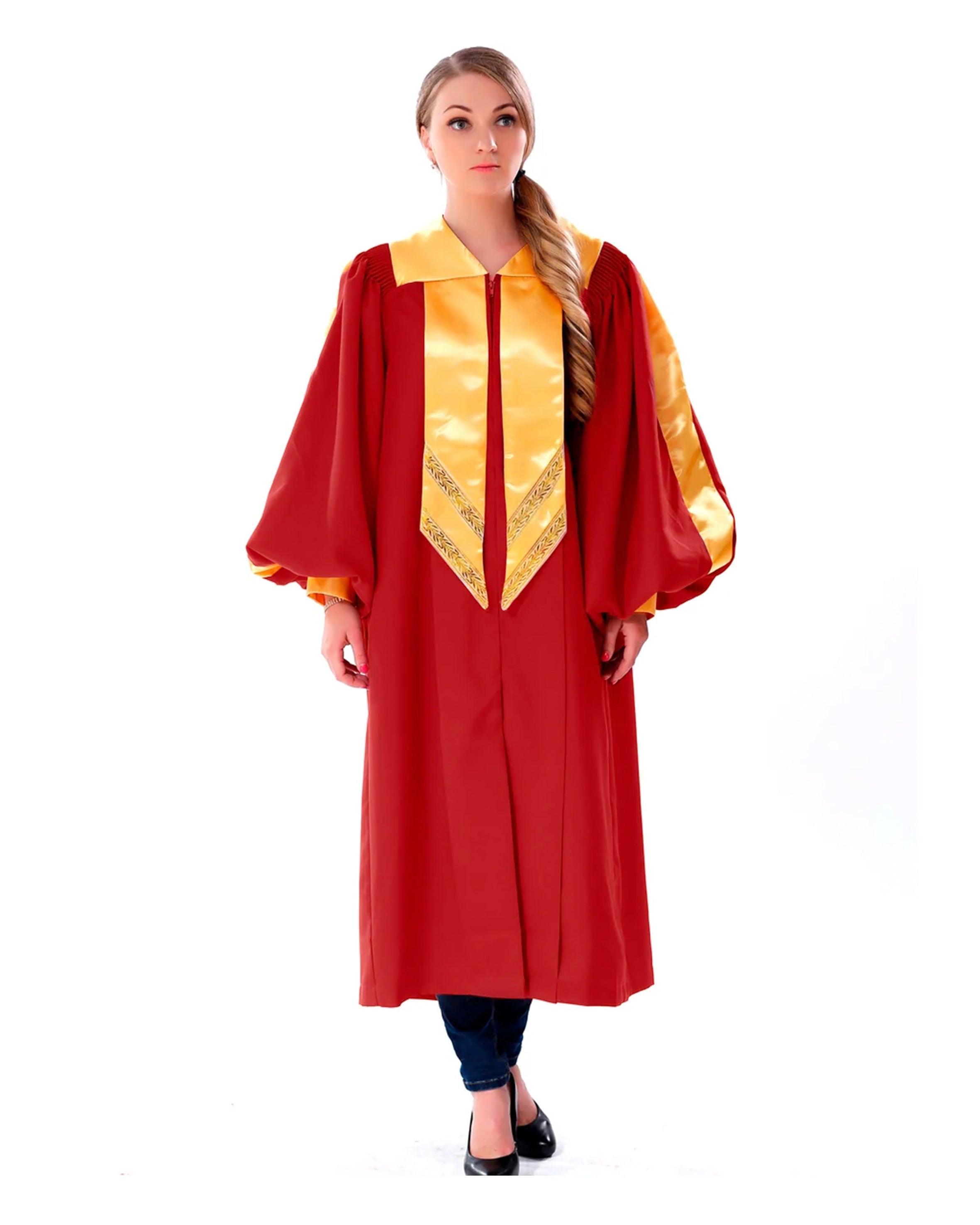 Customized Unisex Deluxe Crescendo Choir Robe with Cuff Sleeves for Adult MyGradDay