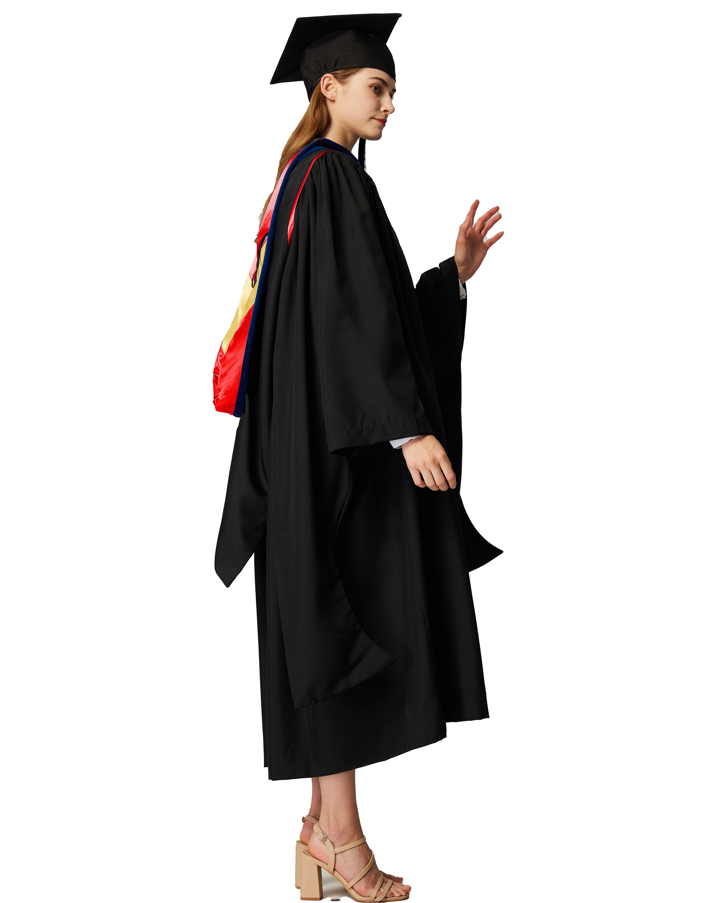 MyGradDay Unisex Master Graduation Gown Cap and Hood Master Regalia with 2026 Tassel