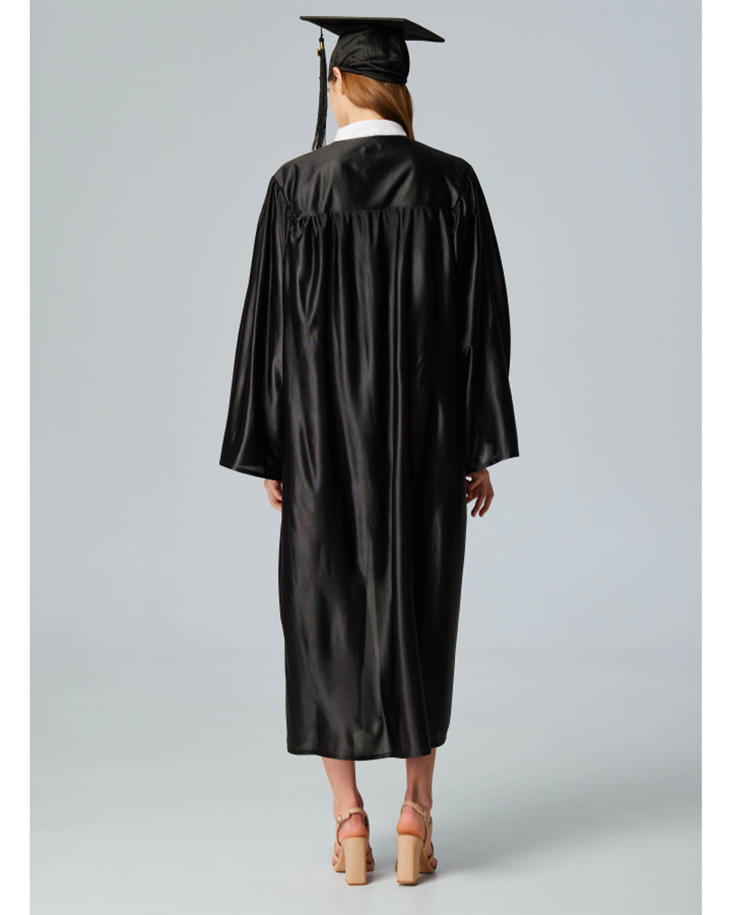 Unisex Shiny Graduation Cap and Gown with Tassel 2026 Year Charm ( Rich Color )