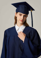 GraduationService Unisex  Matte Graduation Cap & Gown with Tassel 2025 Year Charm Rich Color
