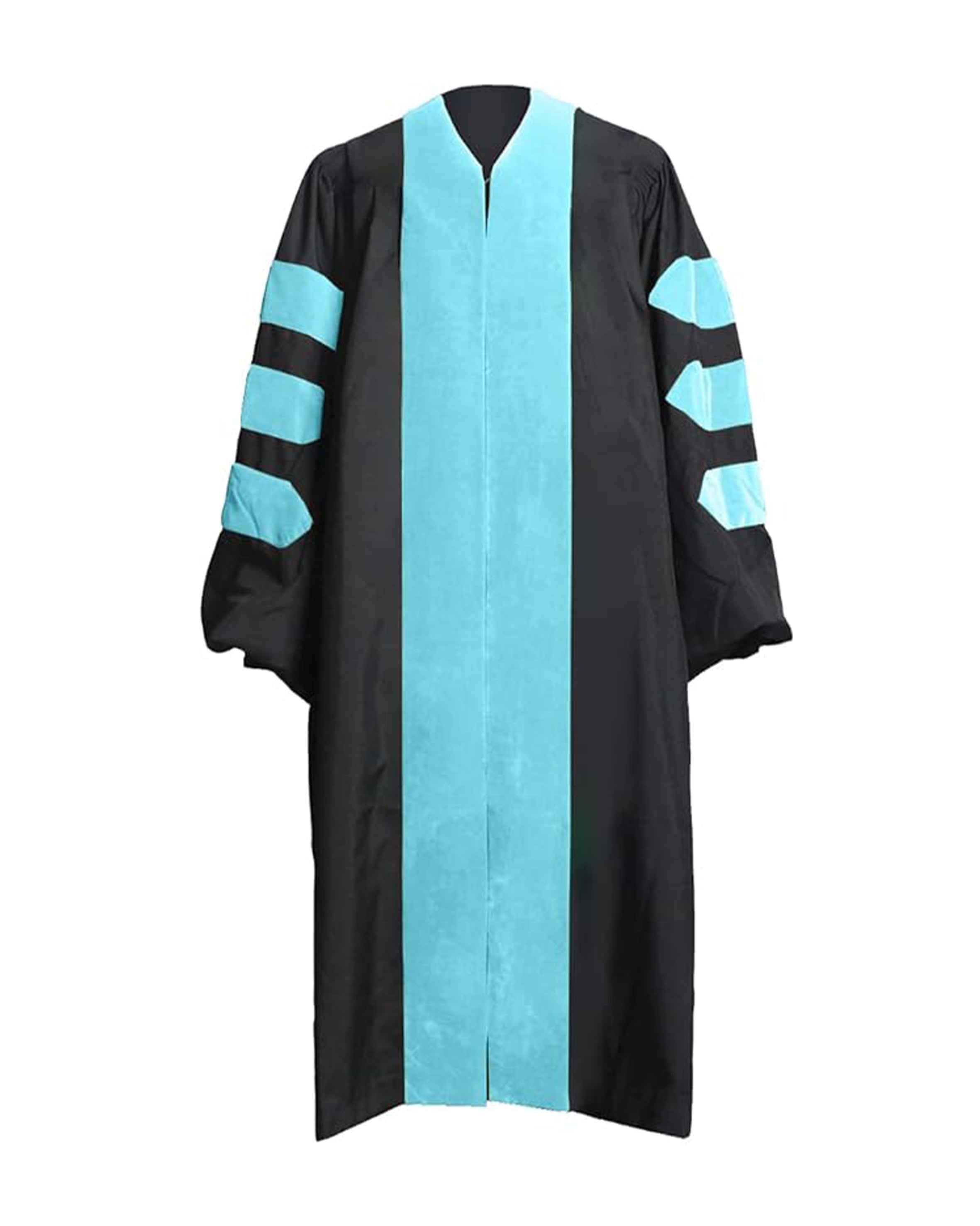 Deluxe Doctoral Graduation Gown with No Piping | Graduation Regalia | PHD Gown