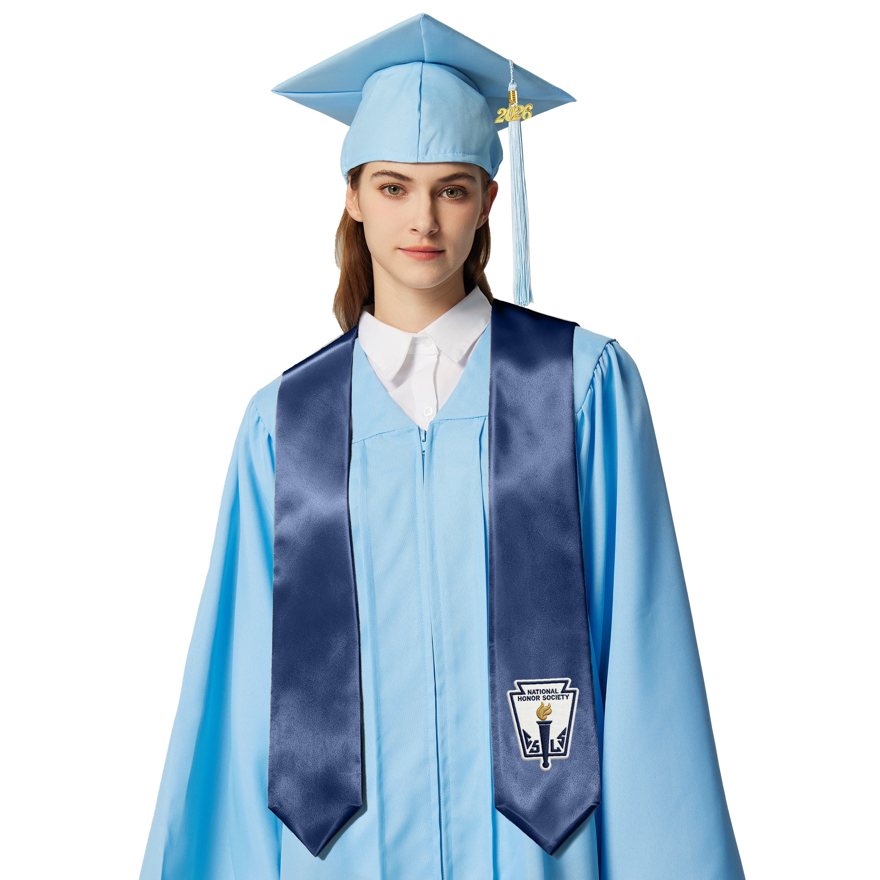 MyGradDay National Honor Society Stole 60" Graduation Sash with Embroidery | nhs stole for graduation