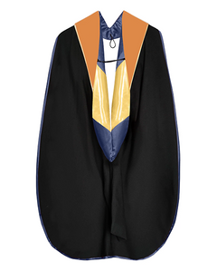 Customized Deluxe Doctoral Graduation Hood with Customized Piping