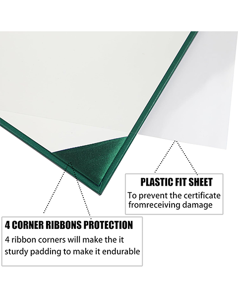 Smooth Leather Graduation Diploma Cover ( Tent Style-No printing ) Certificate Holder 8 1/2"x11"
