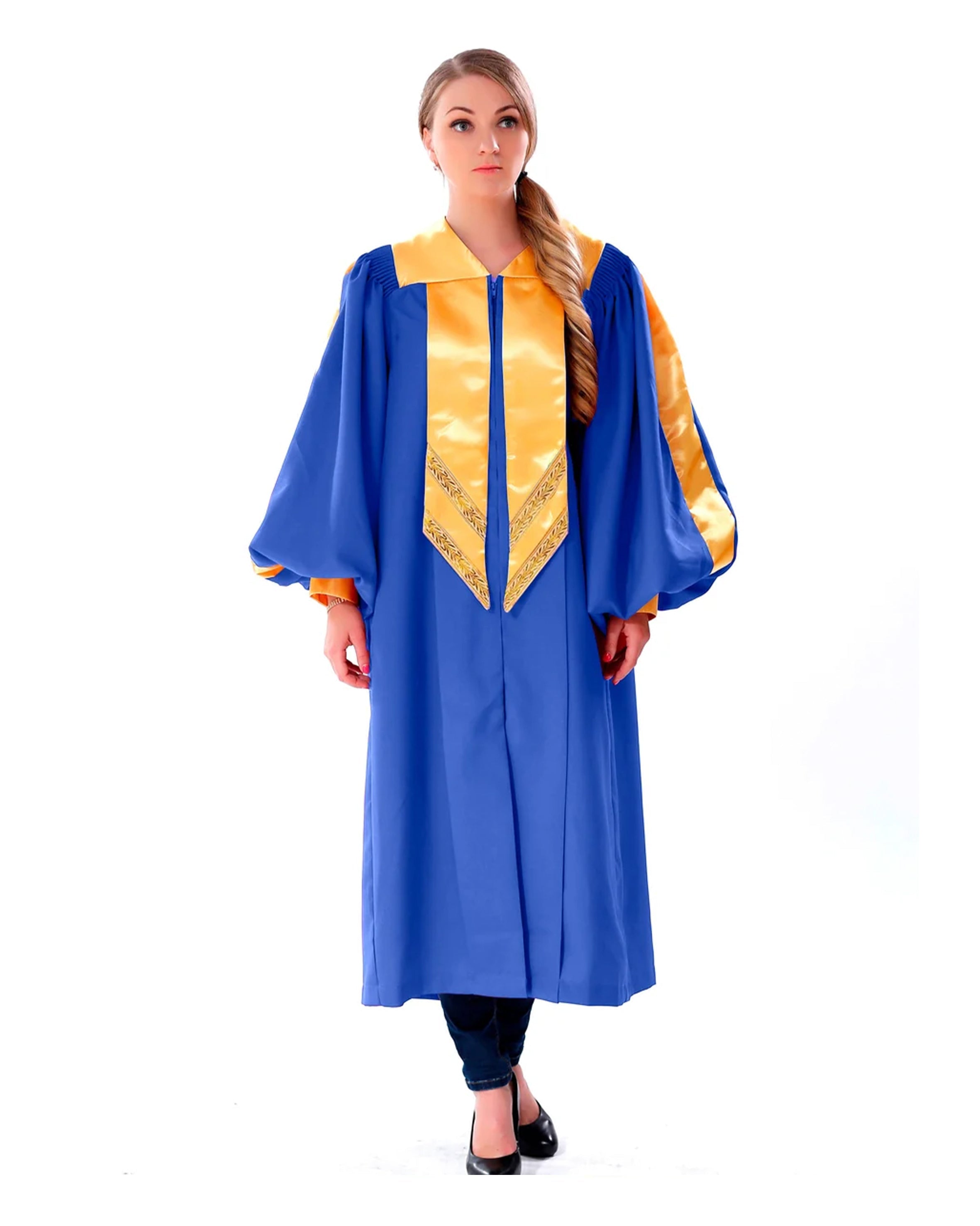 Customized Unisex Deluxe Crescendo Choir Robe with Cuff Sleeves for Adult MyGradDay