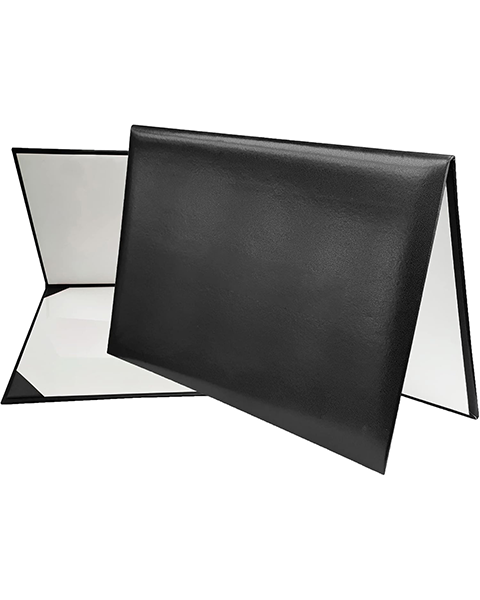 Smooth Leather Graduation Diploma Cover ( Tent Style-No printing ) Certificate Holder 8 1/2"x11"