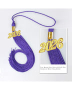 Graduation Tassel with 2026 Year Charm For Cap and Gown ( Rich Color )
