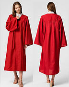 Unisex Matte choir robes for church Baptism Officiant Confirmation Costume,Graduation Gown Pastor &judges robe