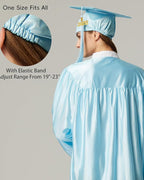 MyGradDay Unisex Adult Shiny Graduation Cap with Tassel 2026 Year Charm