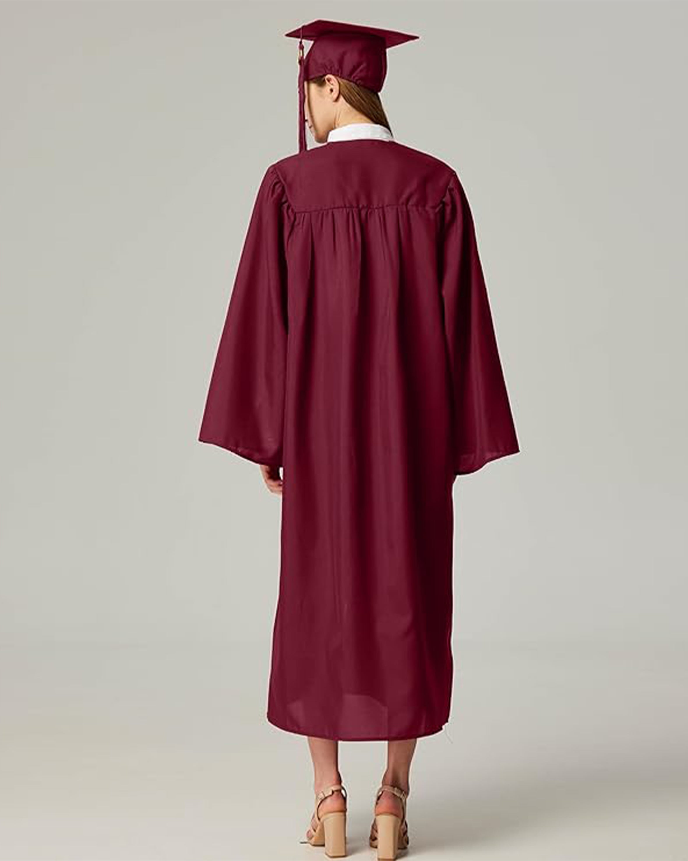 Unisex Matte Graduation Cap & Gown with Tassel 2026 Year Charm ( Rich Color )