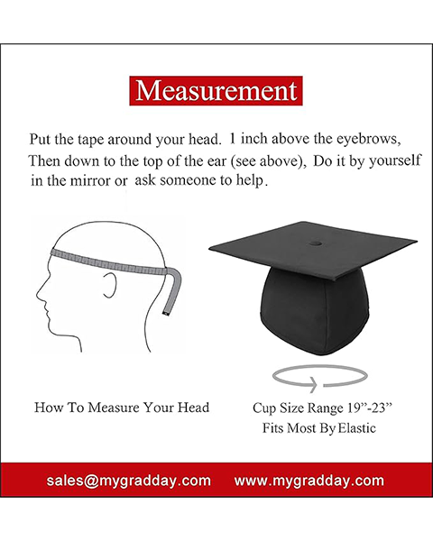MyGradDay Unisex Adult Matte Graduation Cap with 2024 2025 Tassel Year Charm for High School & Bachelor