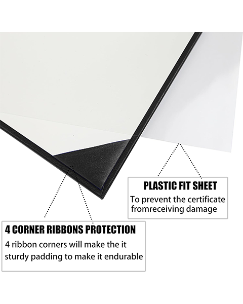 Smooth Leather Graduation Diploma Cover ( Tent Style-No printing ) Certificate Holder 8 1/2"x11"
