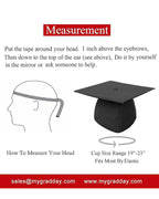 MyGradDay Unisex Adult Shiny Graduation Cap with Tassel 2026 Year Charm