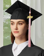 MyGradDay Unisex Adult Matte Graduation Cap with 2024 2025 Tassel Year Charm for High School & Bachelor