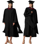 MyGradDay Unisex Master Graduation Gown Cap and Hood Master Regalia with 2026 Tassel