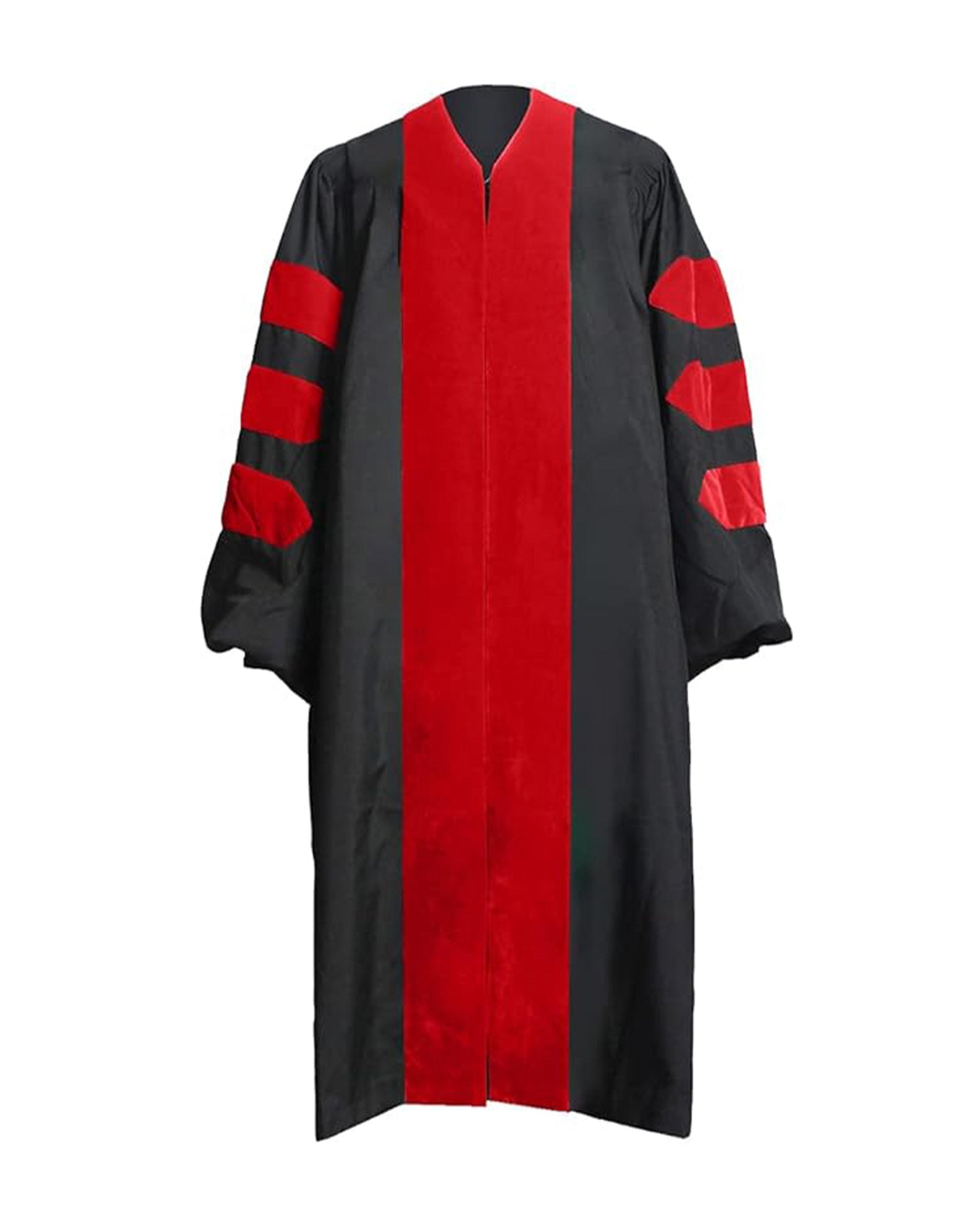 Deluxe Doctoral Graduation Gown with No Piping | Graduation Regalia | PHD Gown
