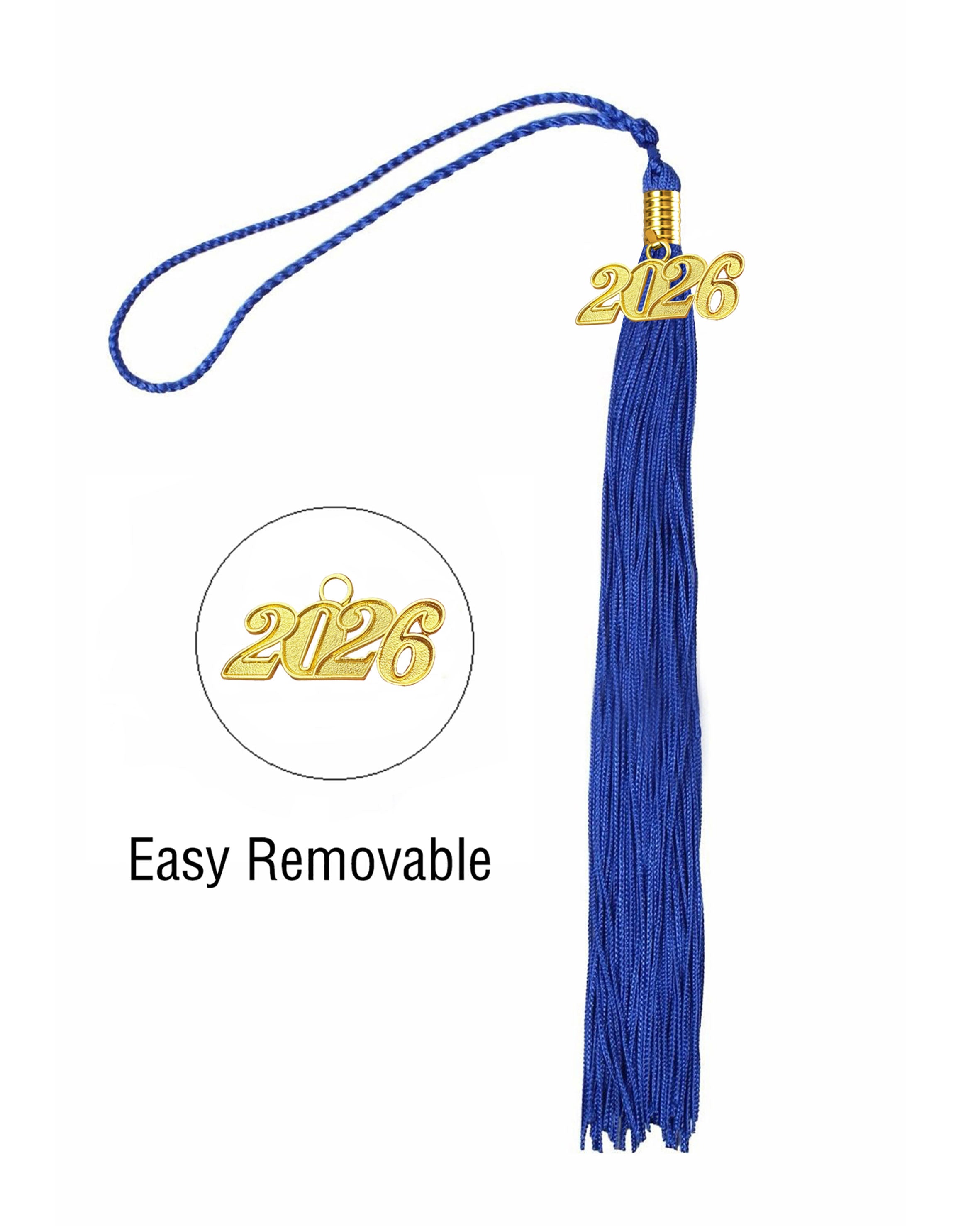 Graduation Tassel with 2026 Year Charm For Cap and Gown ( Rich Color )