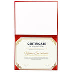 Smooth Graduation Diploma Cover Certificate Holder 8 1/2" x 11" Tent Style
