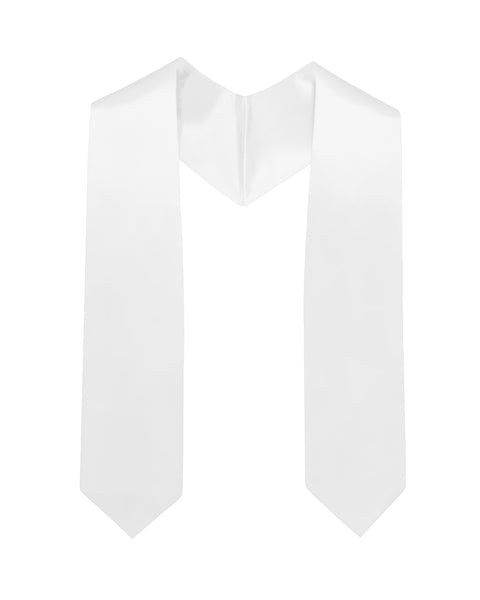 Unisex Kids Plain Graduation Stole 50” Total Length