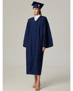 MyGradDay Unisex  Matte Graduation Cap & Gown with Tassel 2025 Year Charm Rich Color（FREE SHIPPING）