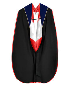 Deluxe Doctoral Graduation Hood with Gold Piping or NO piping