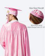 Unisex Shiny Graduation Cap and Gown with Tassel 2026 Year Charm ( Rich Color )