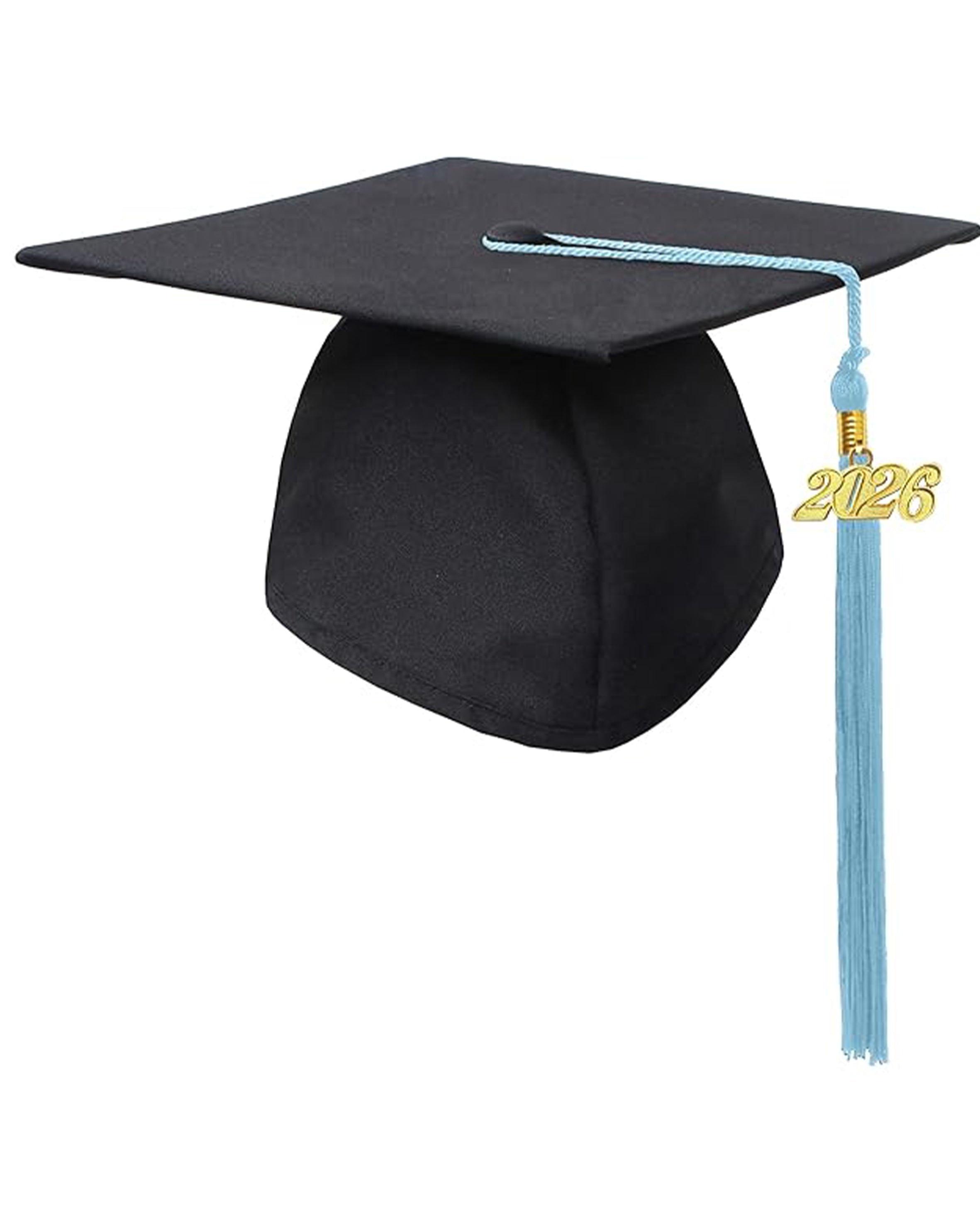MyGradDay Unisex Adult Matte Graduation Cap with Tassel 2026 Year Charm