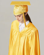 Unisex Shiny Graduation Cap and Gown with Tassel 2026 Year Charm ( Rich Color )
