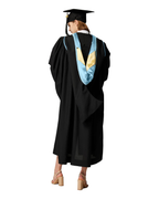 MyGradDay Unisex Master Graduation Gown Cap and Hood Master Regalia with 2026 Tassel