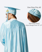 Unisex Shiny Graduation Cap and Gown with Tassel 2026 Year Charm ( Rich Color )