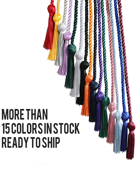 Graduation Polyester Honor Cords Double Honor Cords,15 Colors