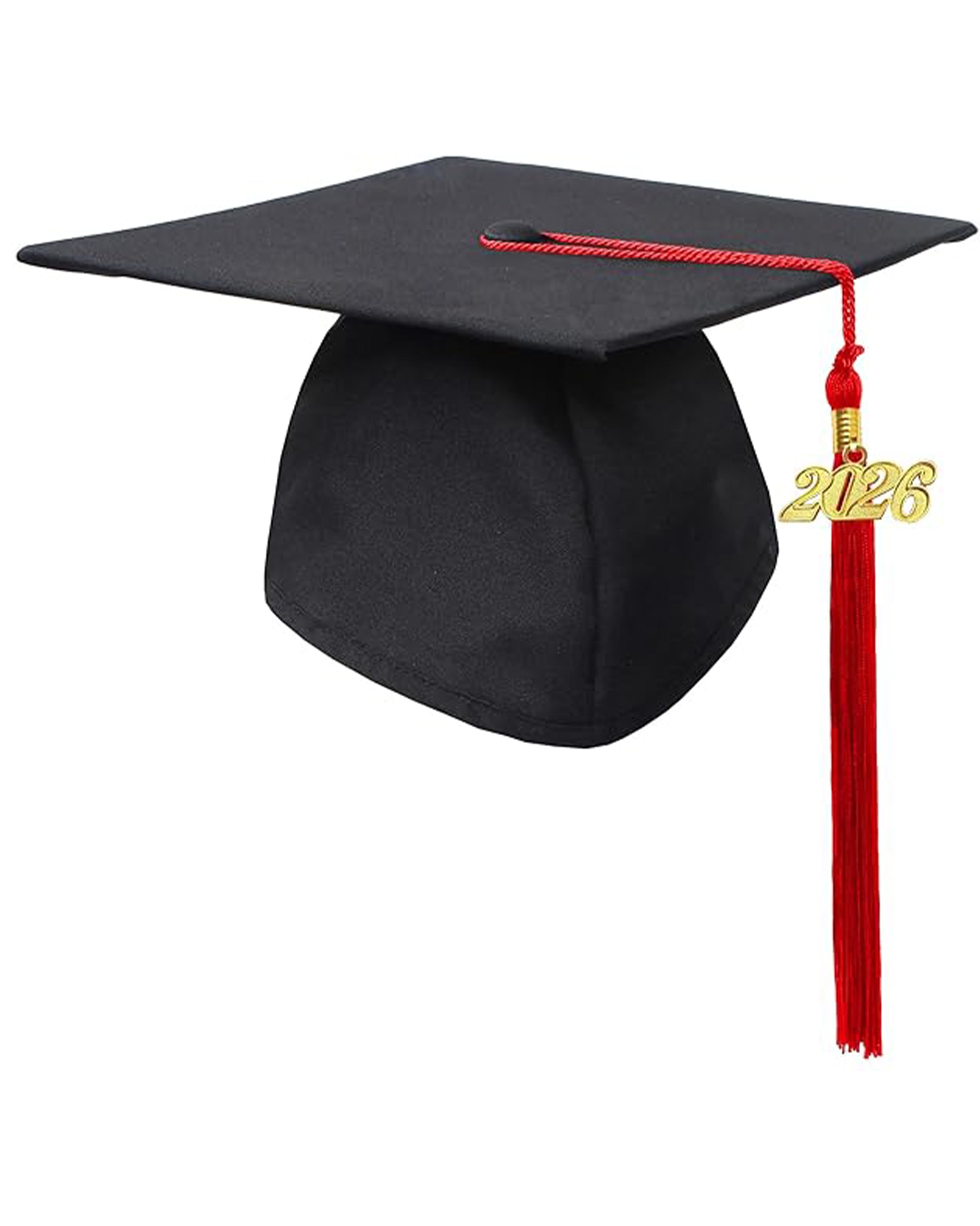 MyGradDay Unisex Adult Matte Graduation Cap with Tassel 2026 Year Charm