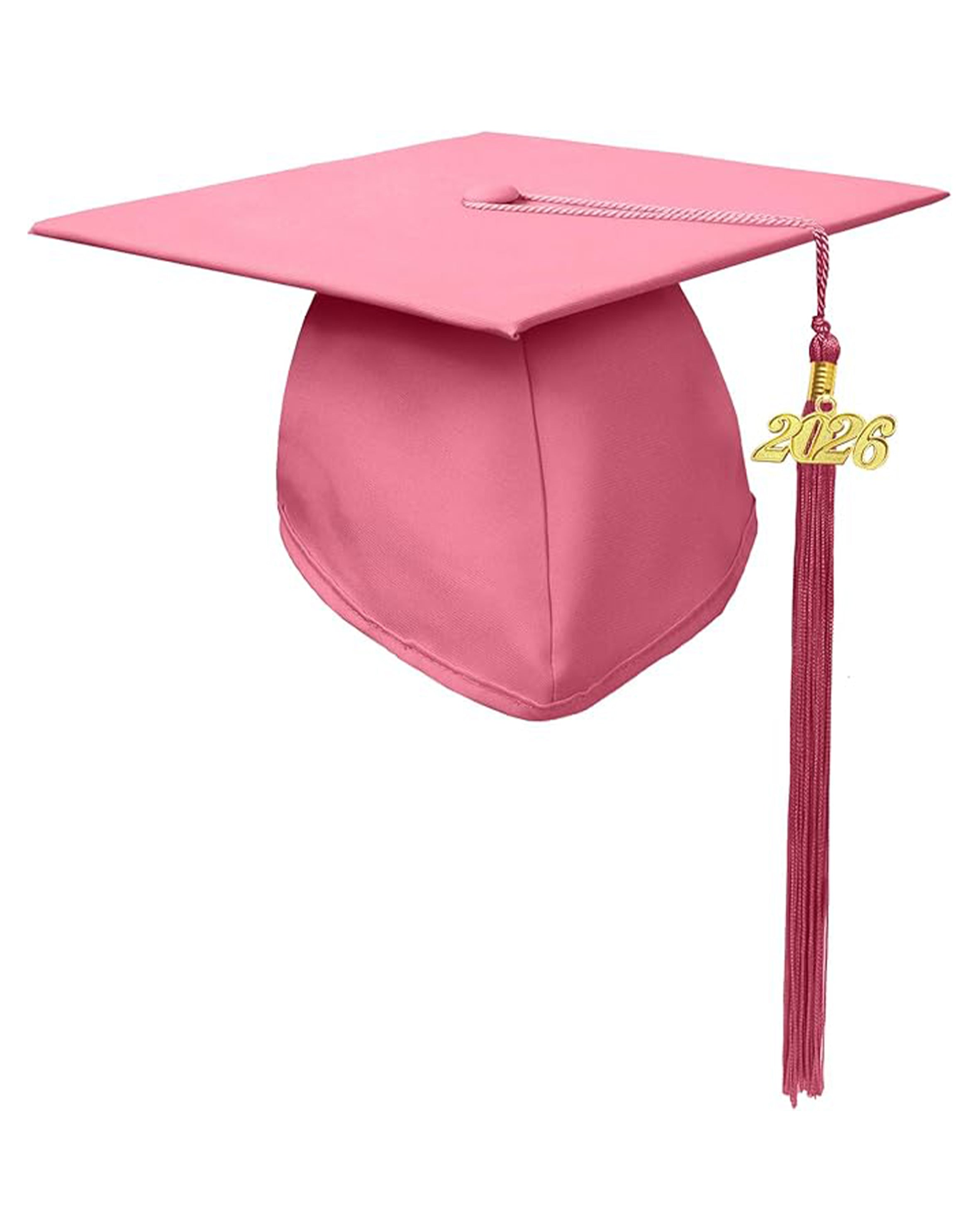 MyGradDay Unisex Adult Matte Graduation Cap with Tassel 2026 Year Charm