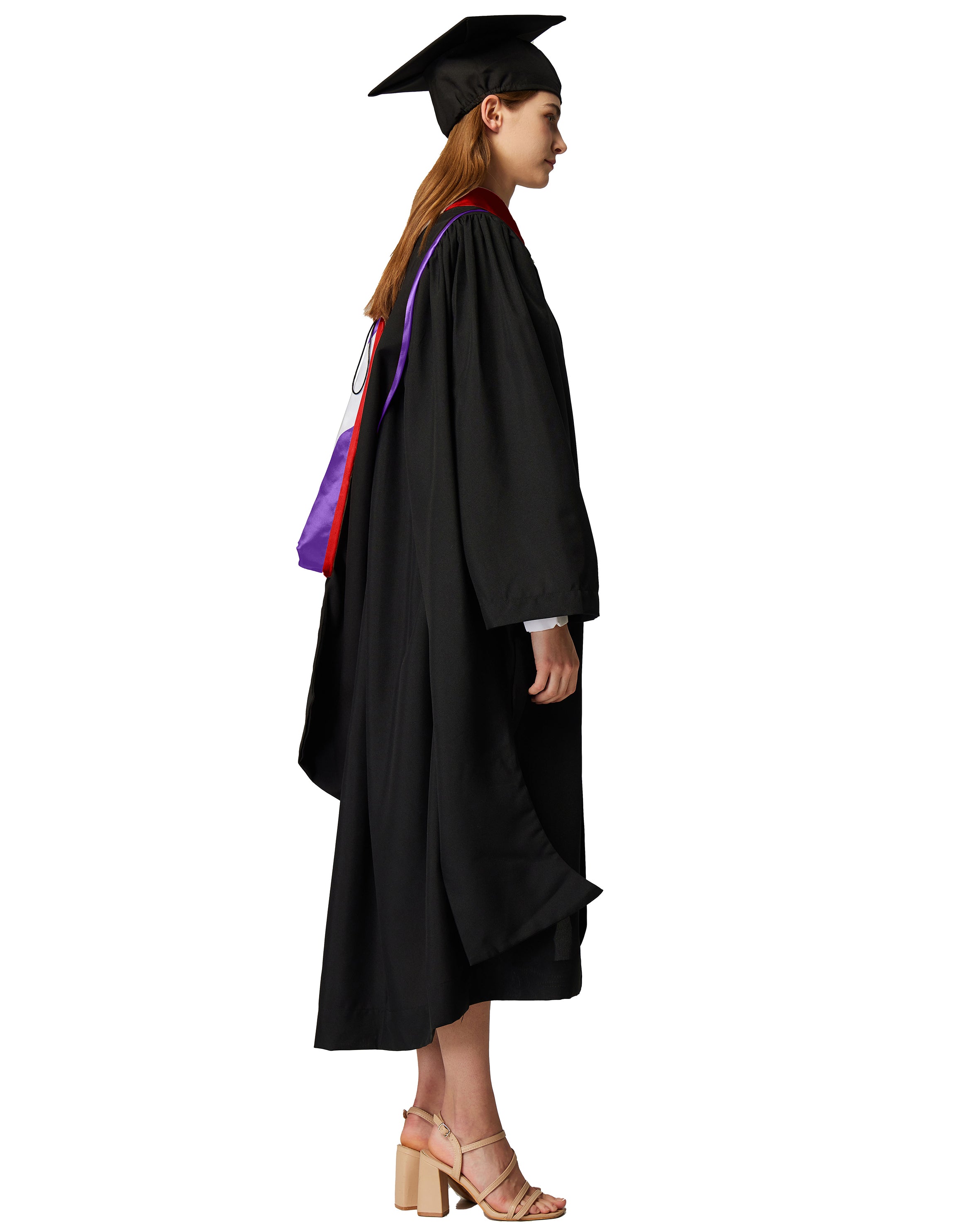 MyGradDay Unisex Master Graduation Gown Cap and Hood Master Regalia with 2026 Tassel