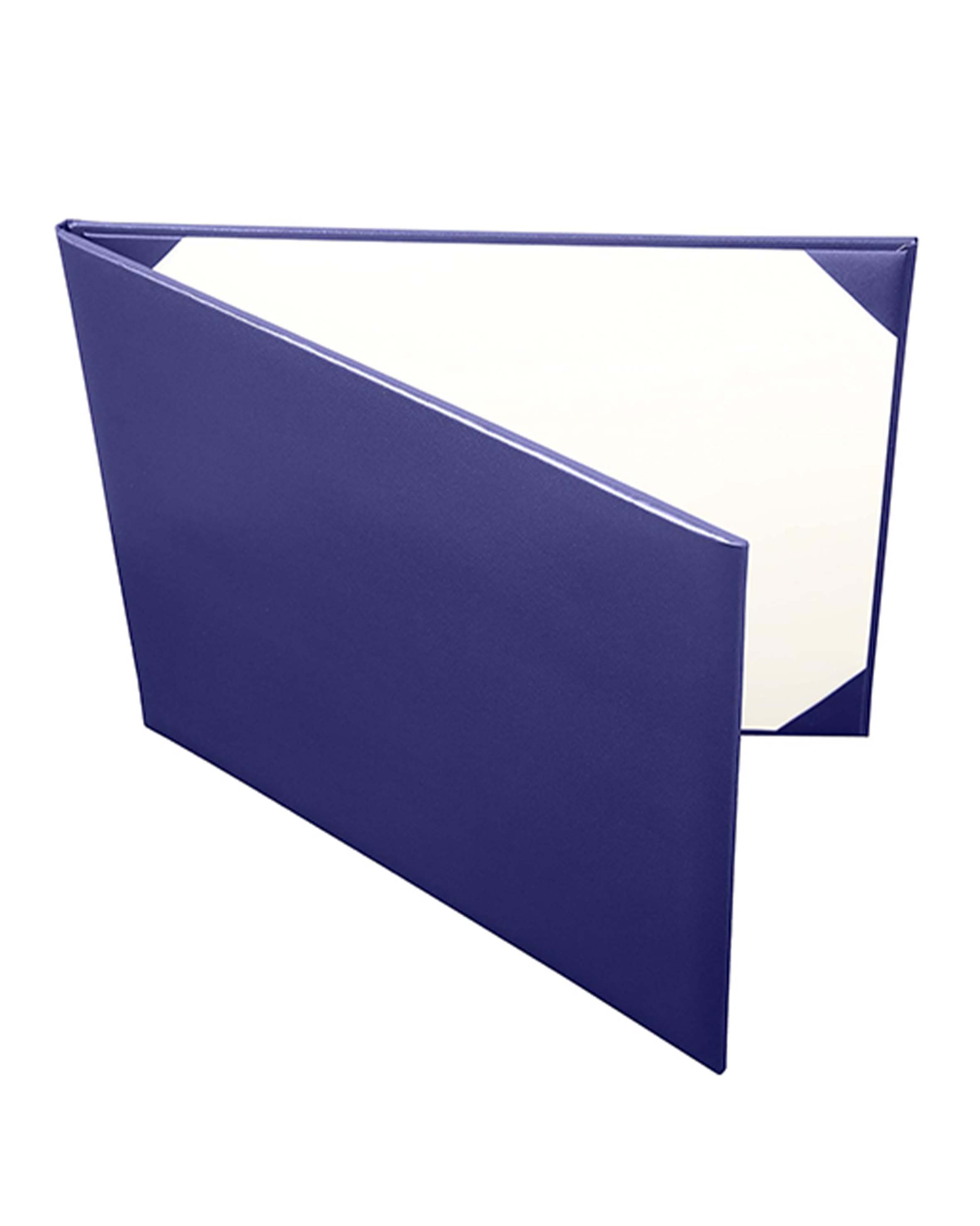 Smooth Leather Graduation Diploma Cover ( Book Style-No printing ) Certificate Holder 8 1/2"x11"