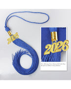 Graduation Tassel with 2026 Year Charm For Cap and Gown ( Rich Color )