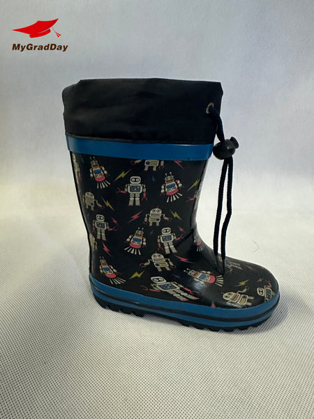 MyGradDay Printed Tall Waterproof Rain Boot