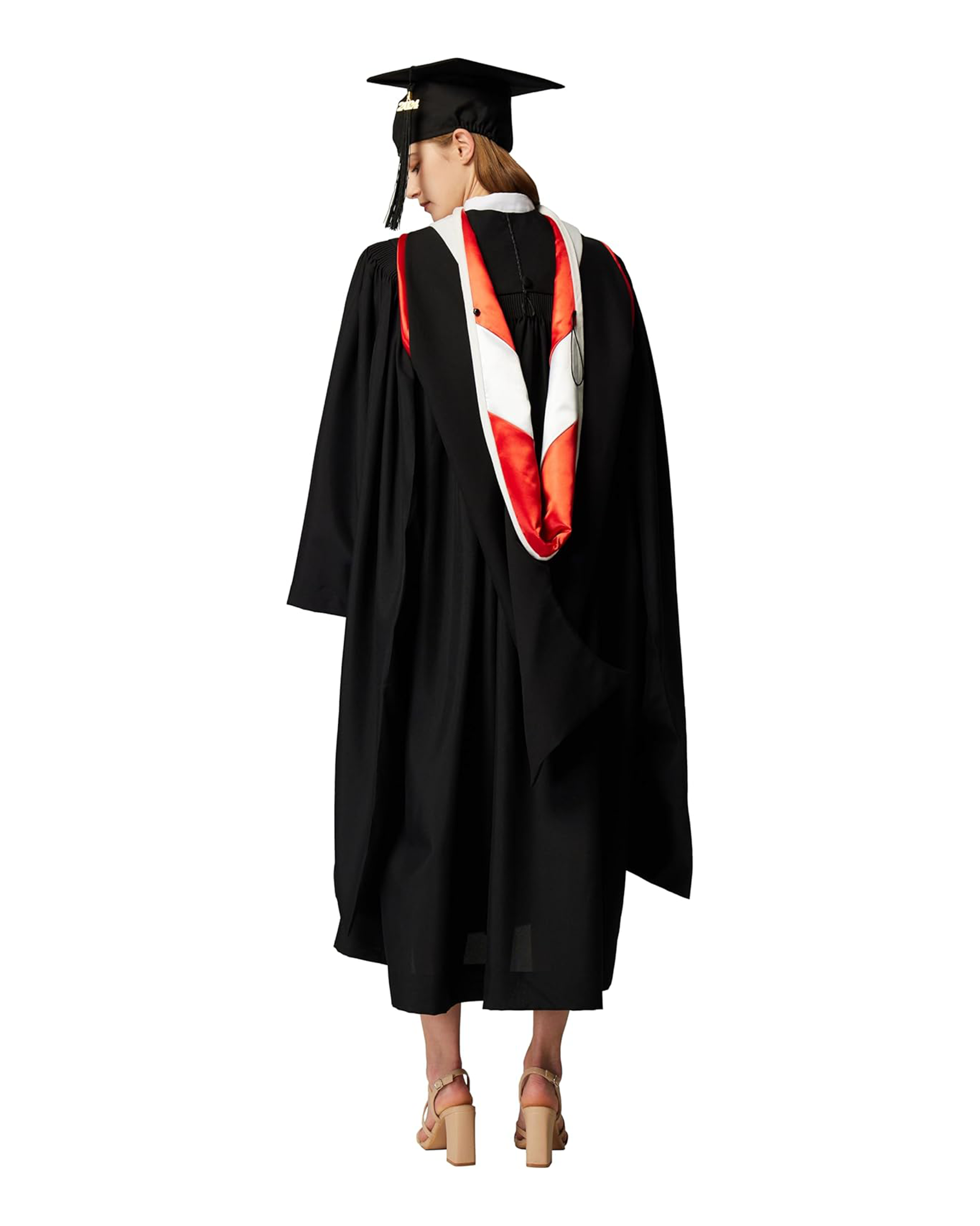 MyGradDay Unisex Master Graduation Gown Cap and Hood Master Regalia with 2026 Tassel