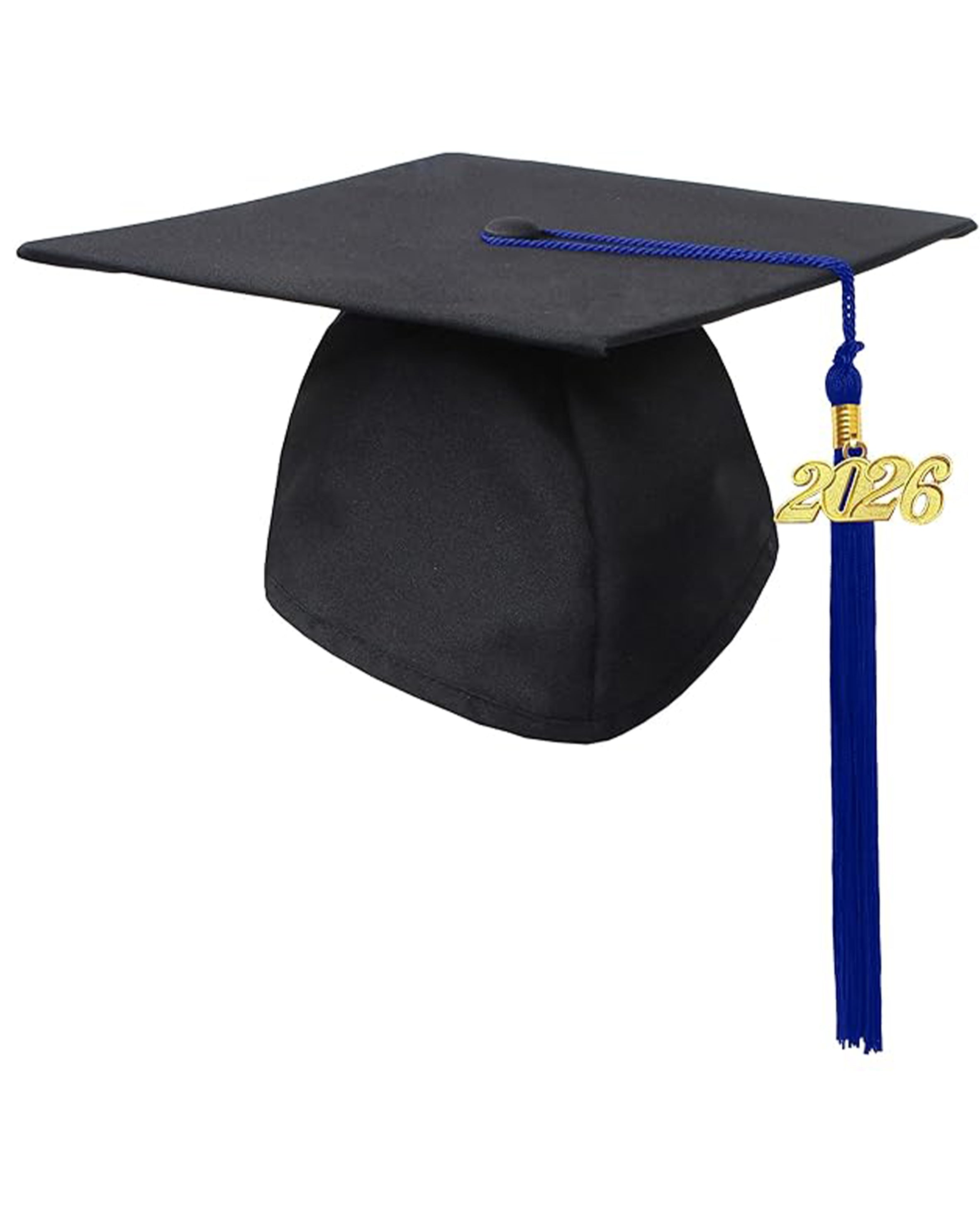 MyGradDay Unisex Adult Matte Graduation Cap with Tassel 2026 Year Charm